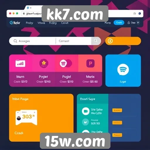 Interface do kk7.com é otimizada para usuários